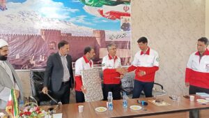 تودیع و معارفه مسوولان هلال احمر راین انجام شد